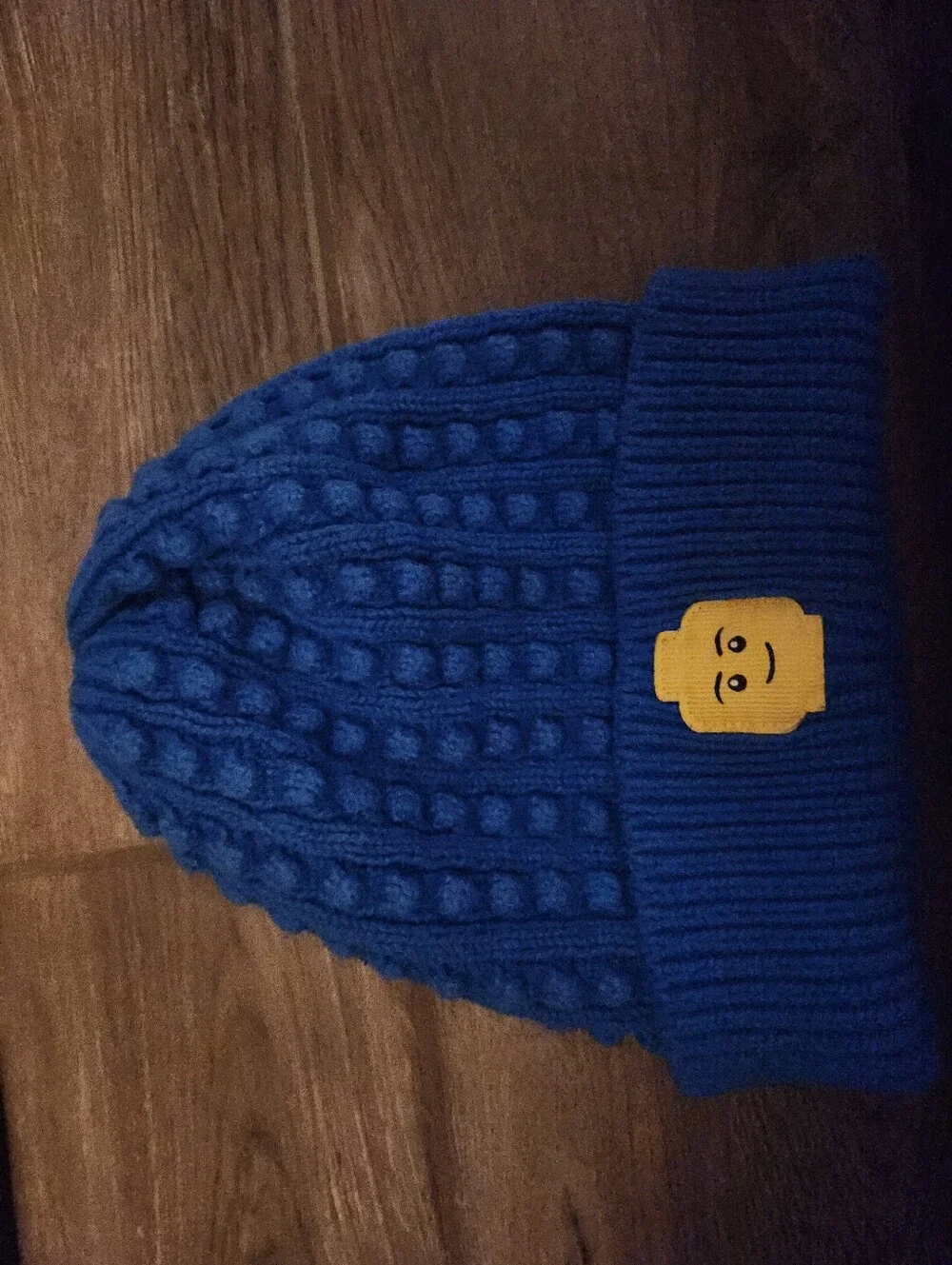 Lego Kids Dark Blue Knit Pom-Pom Beanie
